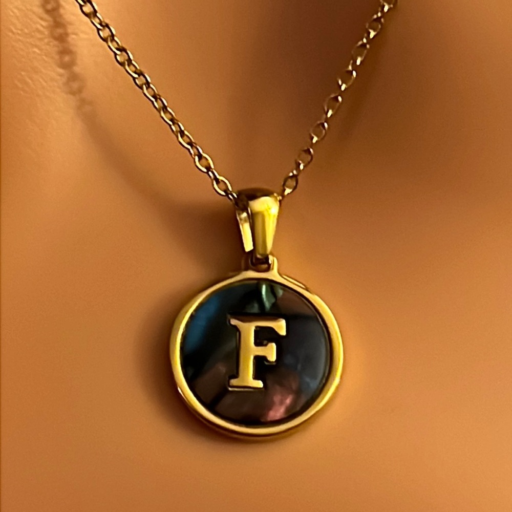 F Letter Necklace